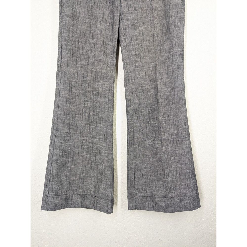 Vintage Tracy Evans Wide Leg Cuffed Grey Dress Pants Size 9 - Picture 3 of 6
